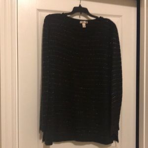 White Stag Plus Metallic Striped Sweater